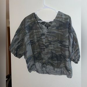 Cropped Camo Top